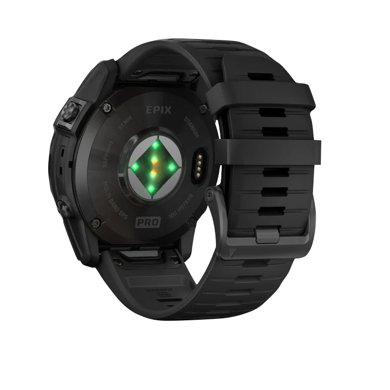 Garmin Epix Pro (Gen 2), 51 mm Sapphire Edition Carbon Gray DLC Titanium with Black Band (010-02804-00) by Garmin