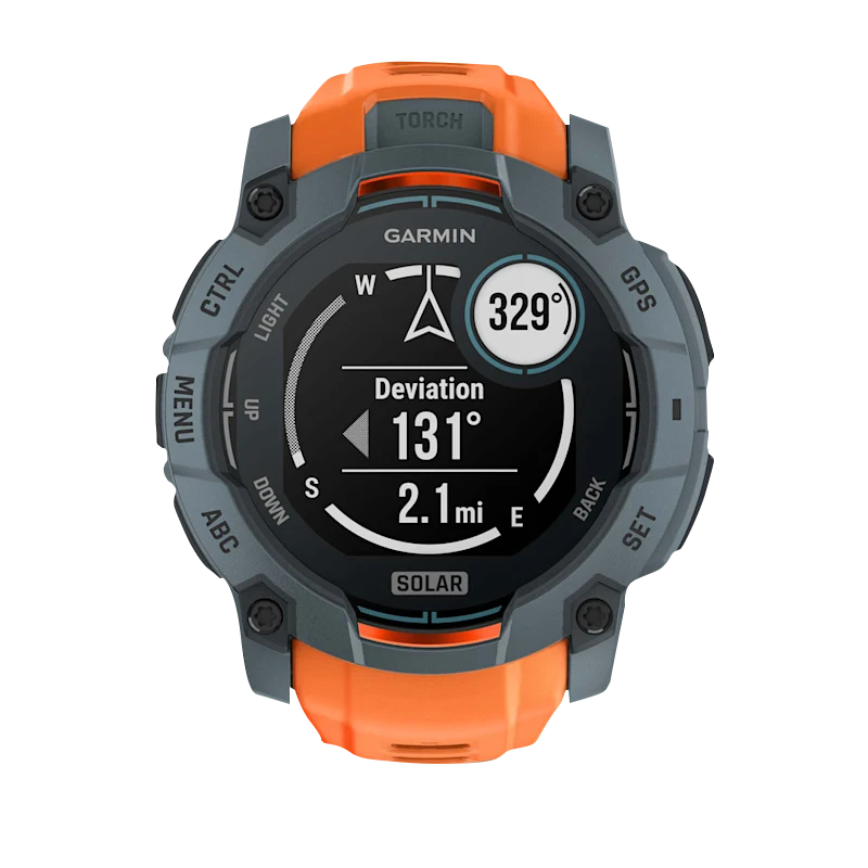 Garmin Instinct 3 Solar, (50mm) Twilight with Solstice Band (010-02935-01) by Garmin