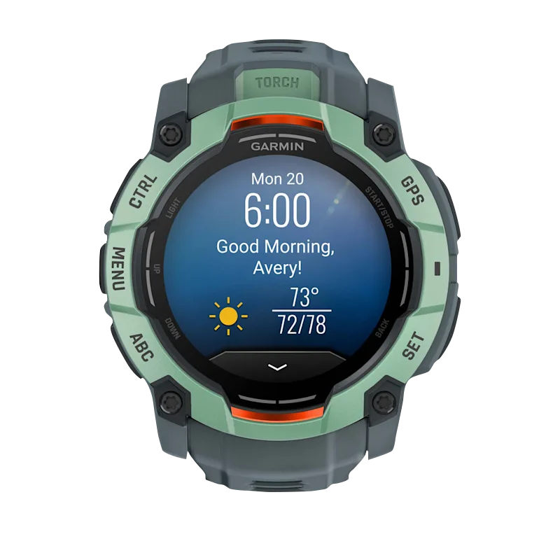 Garmin Instinct 3 AMOLED, (50mm) Neo Tropic with Twilight Band (010-03020-01) by Garmin