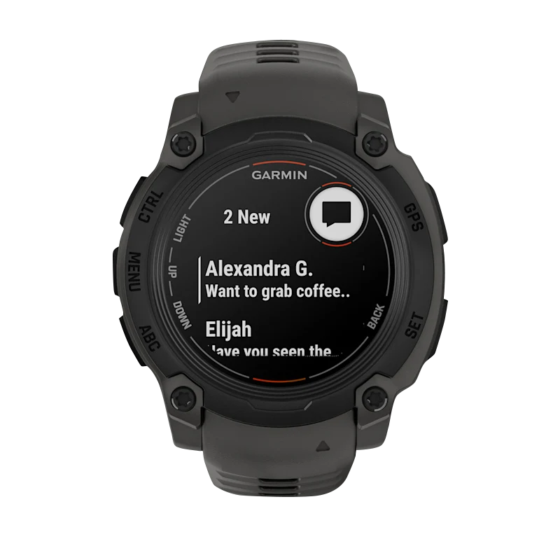 Garmin Instinct E 40mm smartwatch with charcoal band