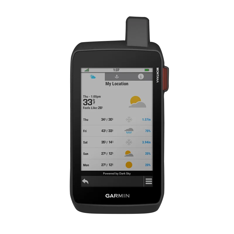 Garmin Montana 760i rugged GPS touchscreen navigator, black with inReach and 8 MP camera