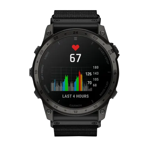 Garmin Tactix 7 AMOLED smartwatch, black case and strap, certified refurbished