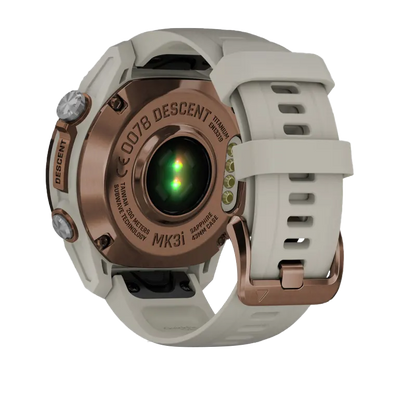 Garmin Descent Mk3i, 43 mm Bronze PVD Titanium with French Gray Silicone Band and Descent T2 Transceiver by Garmin