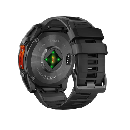 Garmin Fenix 8, 51 mm AMOLED, Slate Gray with Black Silicone Band (010-02905-00) by Garmin