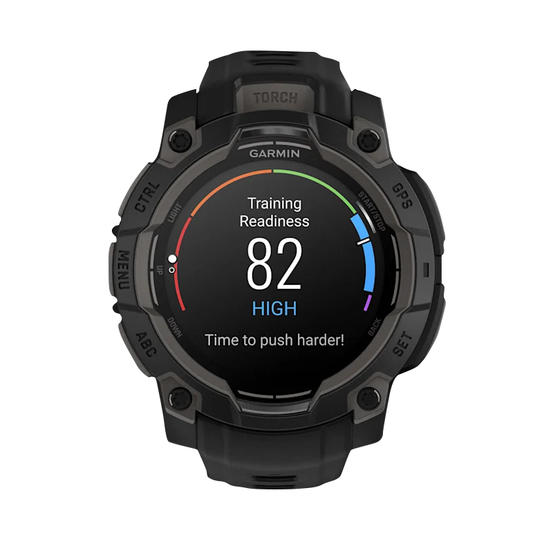 Garmin Instinct 3 AMOLED GPS smartwatch, 45mm, black case with black band