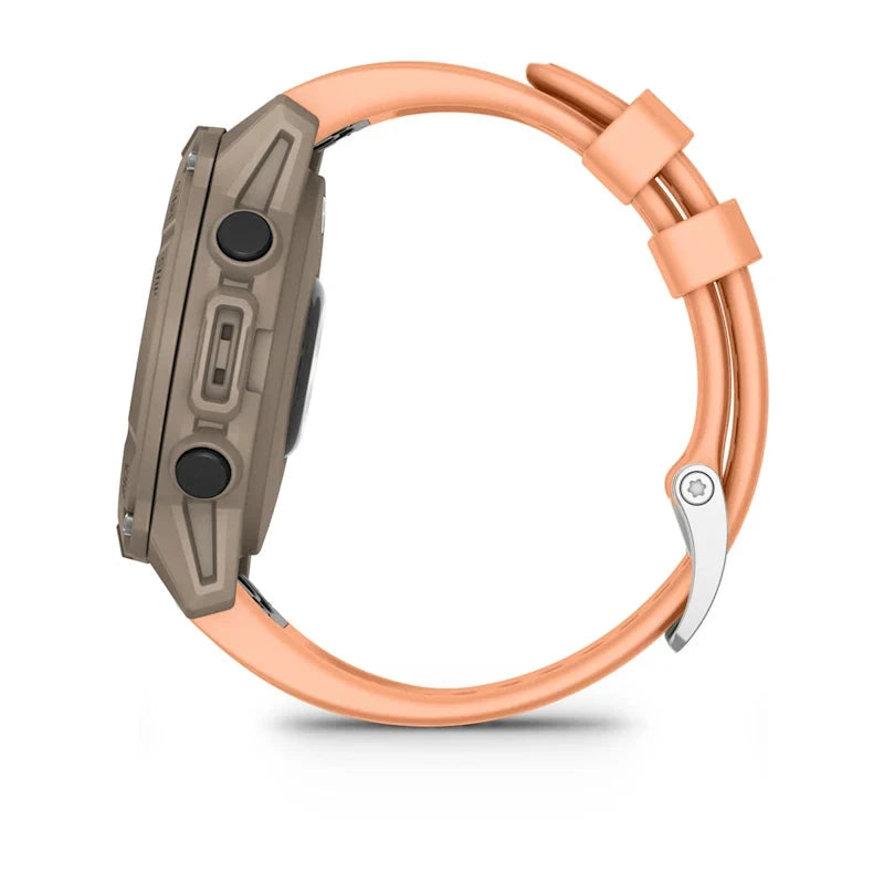 Garmin Descent G2 AMOLED dive watch, Paloma case with shell pink strap