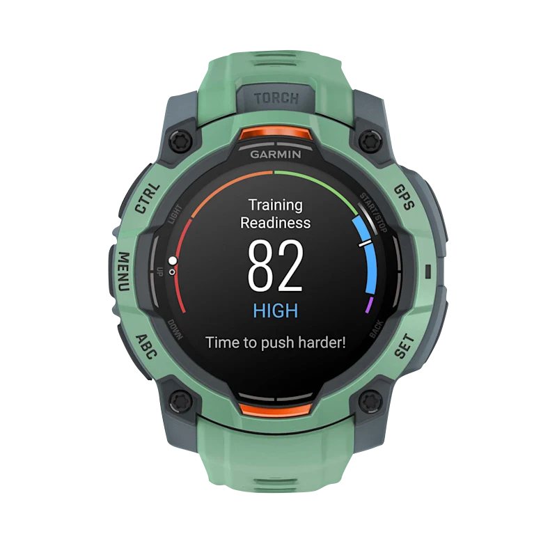 Garmin Instinct 3 AMOLED smartwatch, 45mm Neo Tropic with green Neo Tropic band