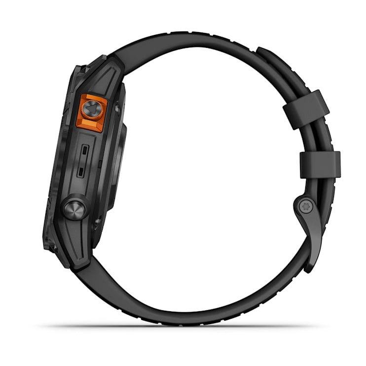 Garmin fēnix 7 Pro Solar Edition smartwatch, slate gray with black band, no Wi-Fi