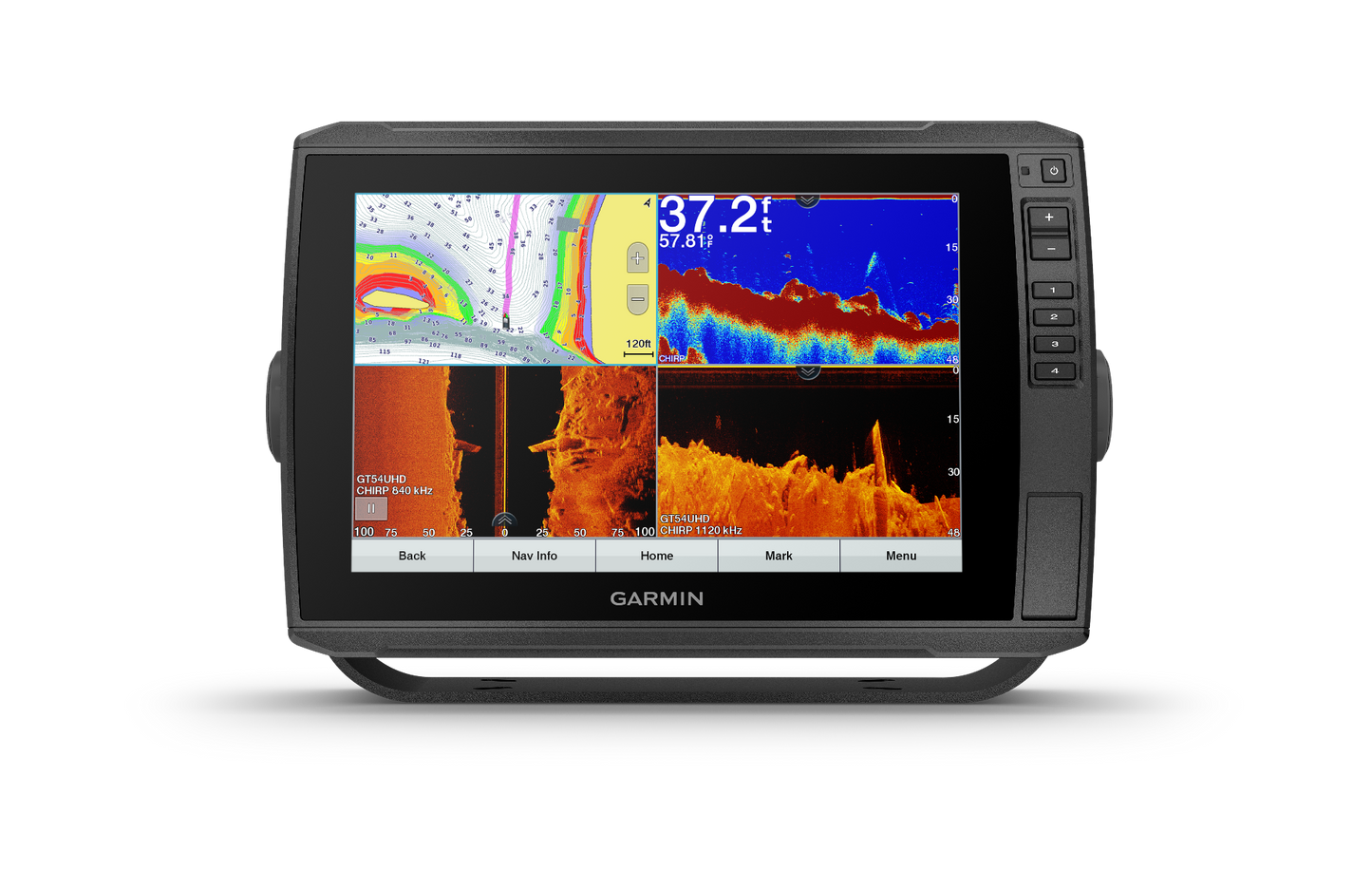 Garmin ECHOMAP Ultra 106sv marine chartplotter with transducer, black GPS unit