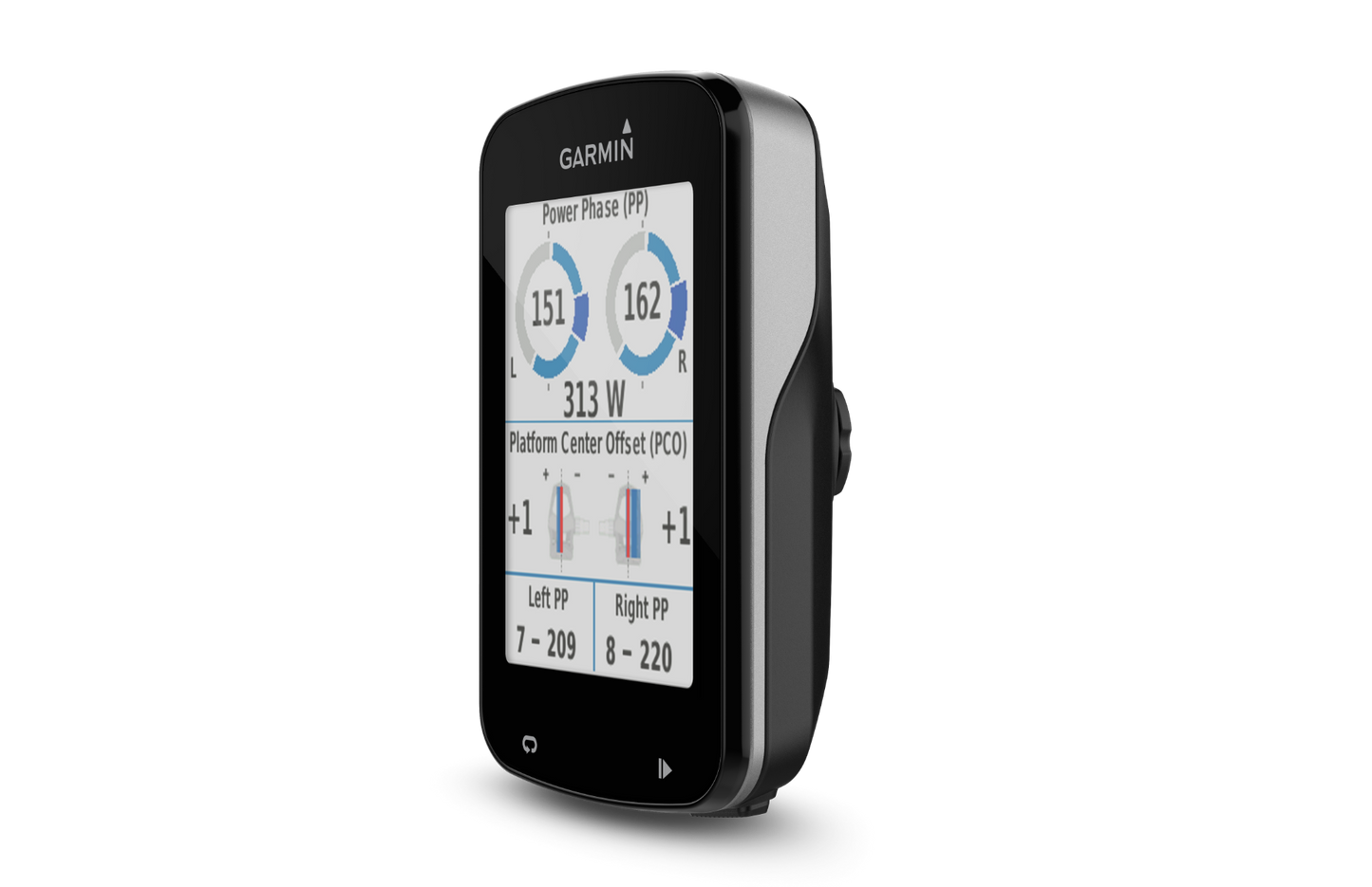 Garmin Edge 820 bicycle computer; black body with silver edge and Garmin logo visible