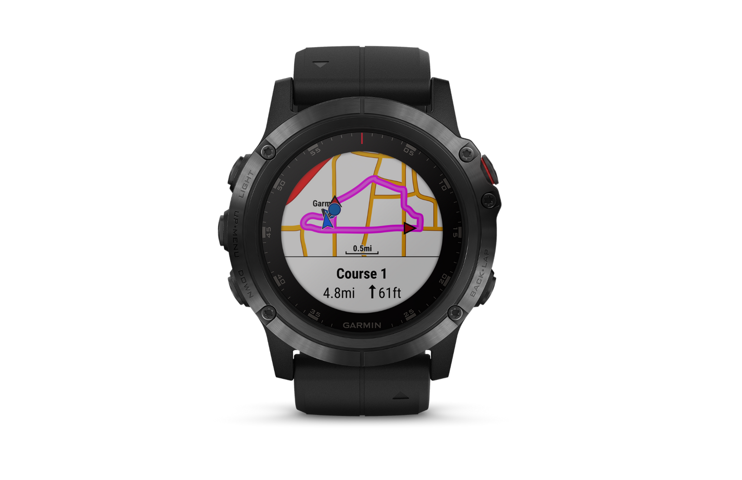 Garmin Fenix 5X Plus Sapphire Black w/ Black Band (010-01989-00) by Garmin