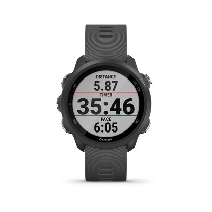 Garmin Forerunner 245, Slate, Premium Fitness GPS Smartwatch for Runners (010-02120-00) by Garmin