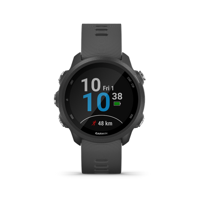 Garmin Forerunner 245, Slate, Premium Fitness GPS Smartwatch for Runners (010-02120-00) by Garmin