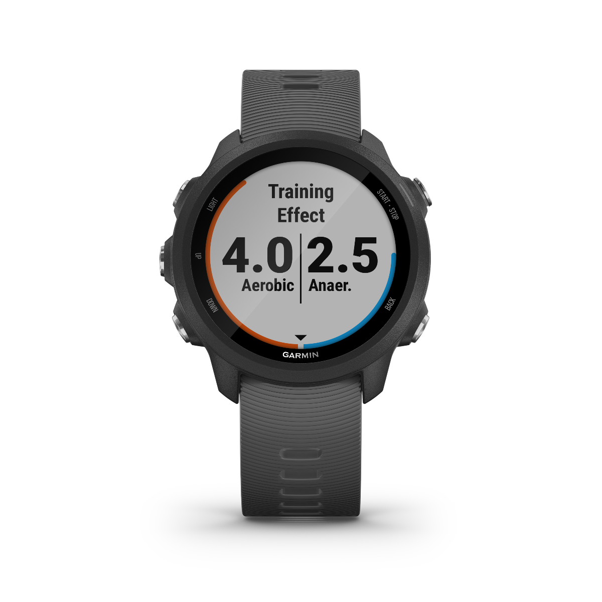 Garmin Forerunner 245 smartwatch, slate color, GPS fitness watch for runners