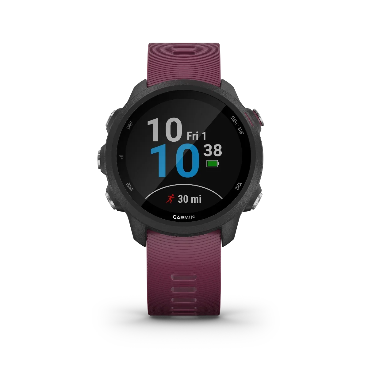 Garmin Forerunner 245 Berry smartwatch with purple band, GPS fitness watch for runners