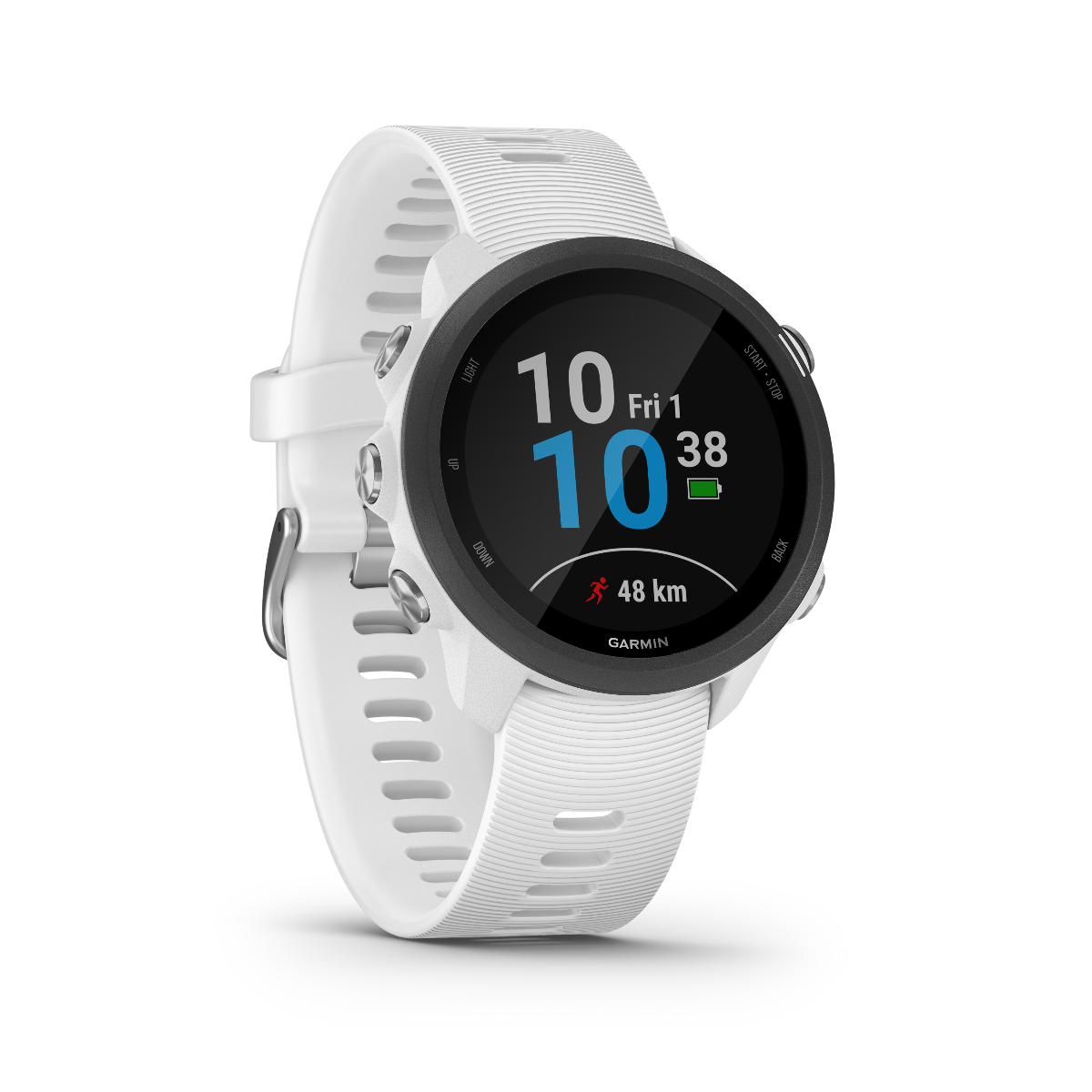 Garmin Forerunner 245 Music, White, Premium Fitness GPS Smartwatch for Runners (010-02120-21) by Garmin