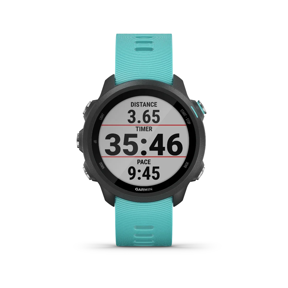 Garmin Forerunner 245 Music GPS smartwatch with aqua strap