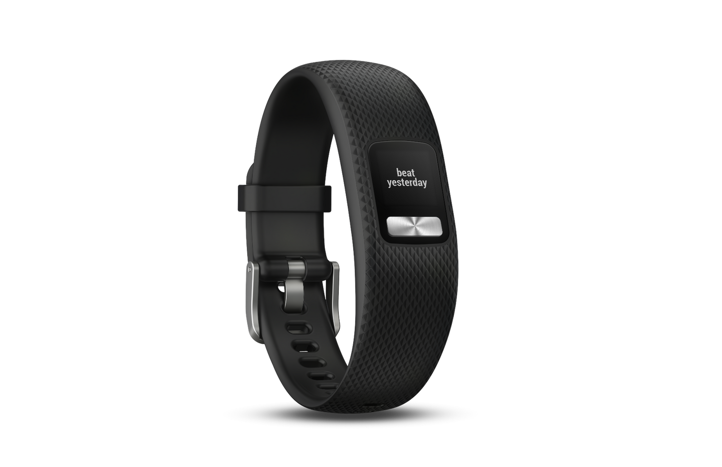 Garmin vivofit 4 black fitness band with textured strap