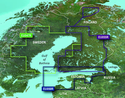 Garmin Gulfs of Finland and Riga Charts BlueChart g3 Vision | VEU050R | microSD/SD by Garmin