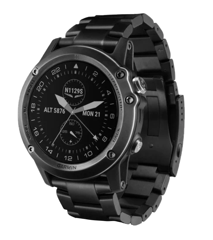 Garmin D2 Bravo Titanium GPS aviation smartwatch, black, certified refurbished