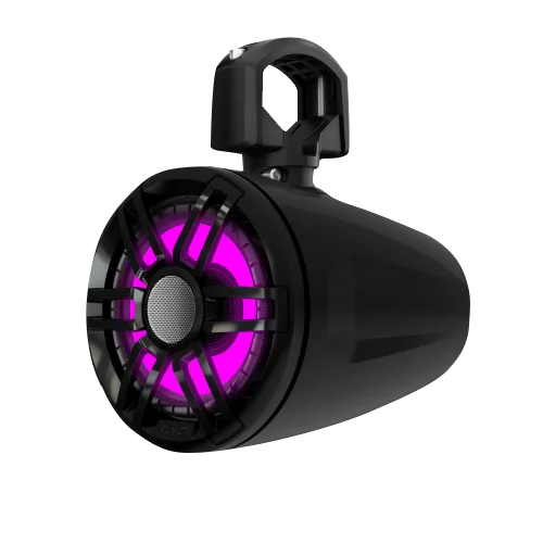 Garmin Tread 6.5in XS-LED tower speaker with purple LED ring for marine audio system