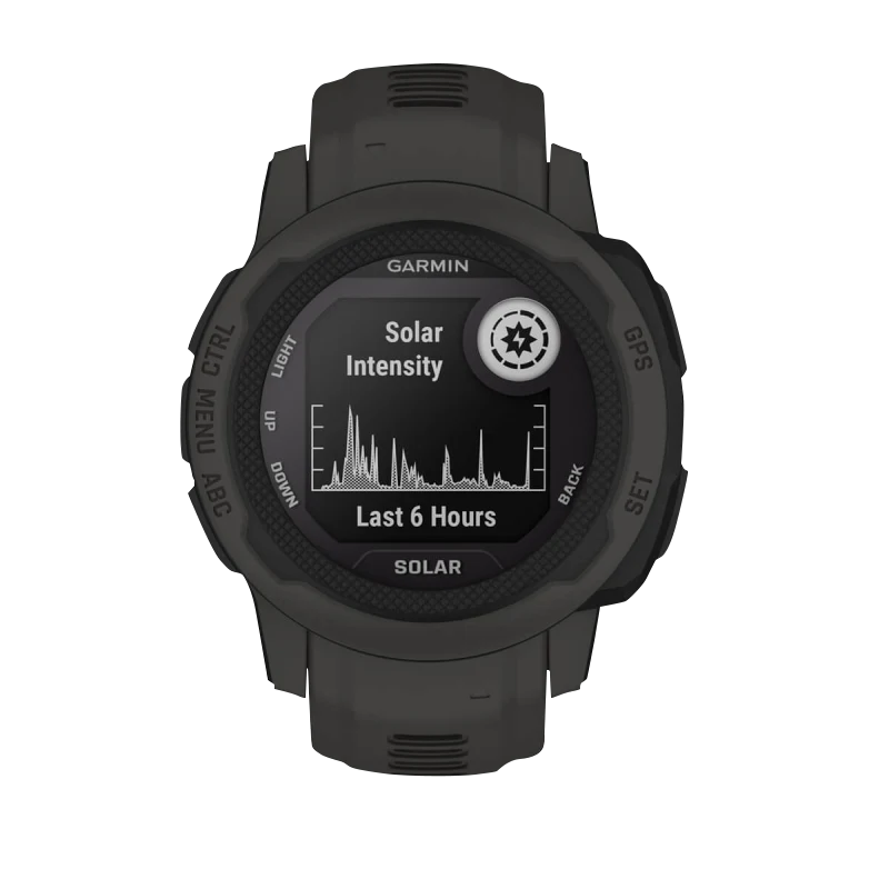 Garmin Instinct 2S Solar, Graphite (Garmin Certified Refurbished) by Garmin