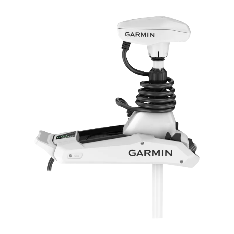 Garmin Force Kraken trolling motor, white, 90-inch shaft.