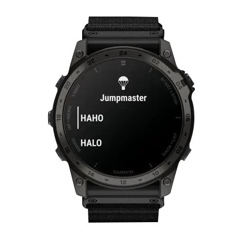 Garmin Tactix 7 AMOLED Tactical GPS Smartwatch, refurbished, black fabric strap
