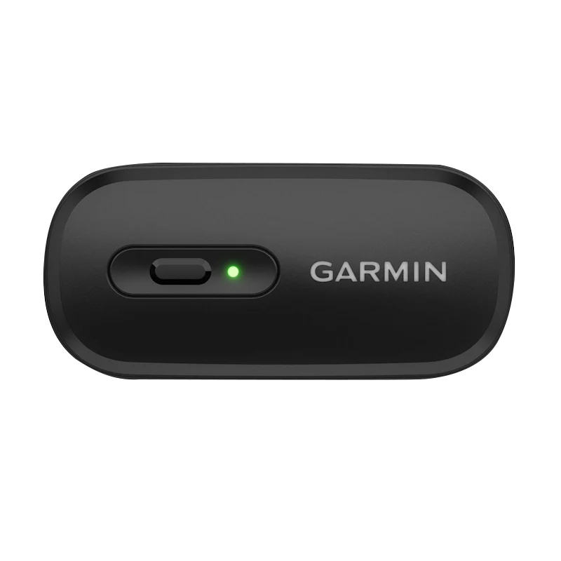 Garmin HRM 600 heart rate monitor module, black with green LED indicator