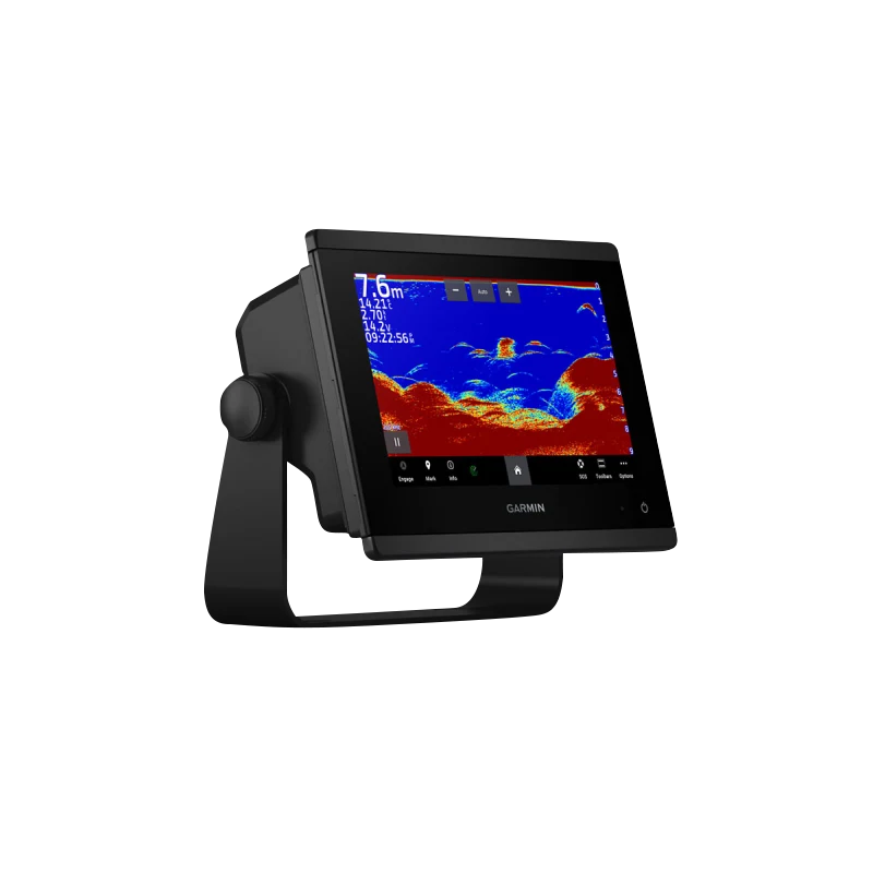 Garmin GPSMAP 723xsv marine chartplotter with SideVü/CHIRP sonar, black display