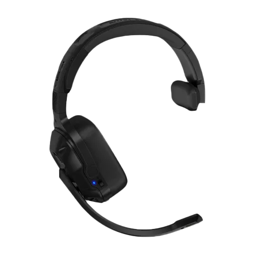 Garmin Dezl Headset 110 premium trucking headset, black with boom mic and blue LED.