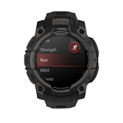 Garmin Instinct 3 AMOLED, (45mm) Black with Black Band (010-02936-00) by Garmin