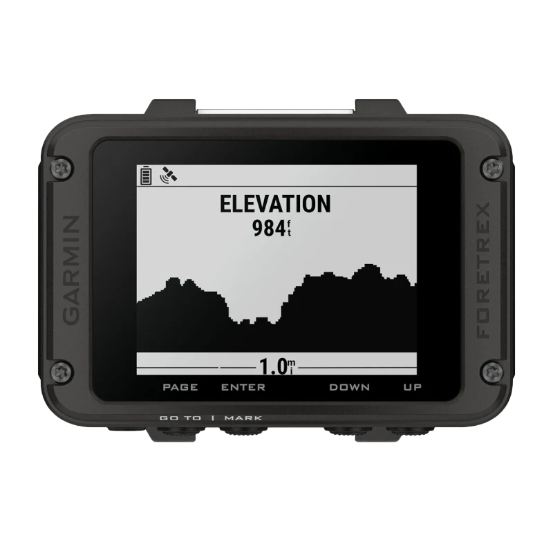 Garmin Foretrex 801 wrist-mounted GPS navigator in black rugged casing (010-02759-01)
