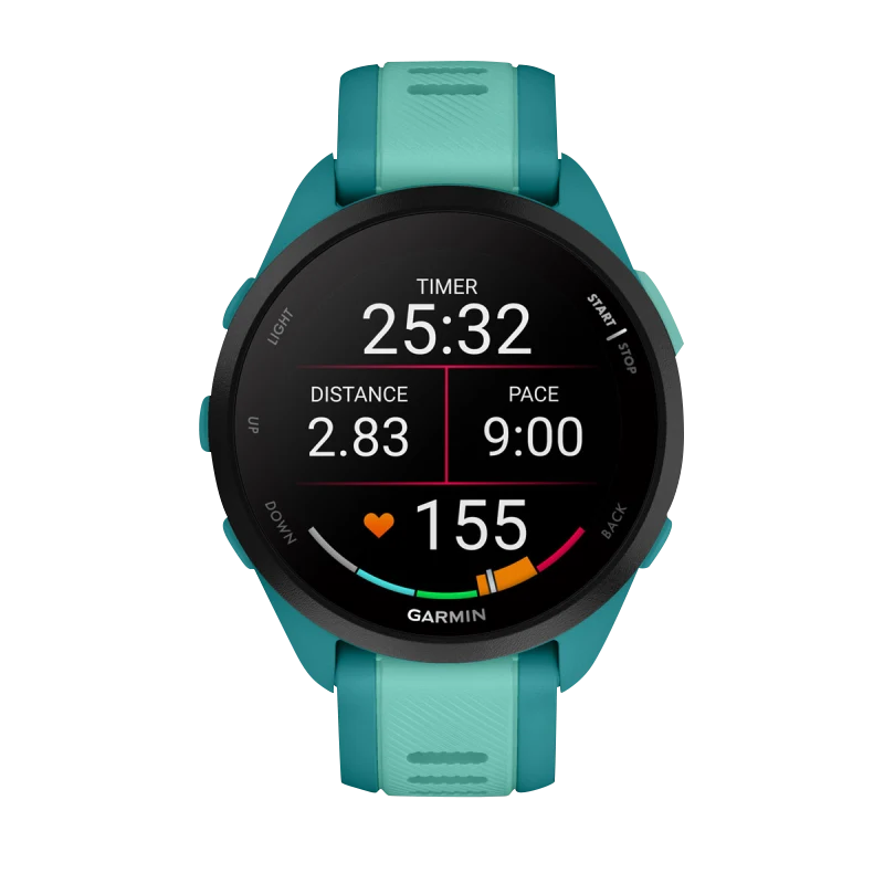 Garmin Forerunner 165 Music smartwatch in turquoise/aqua
