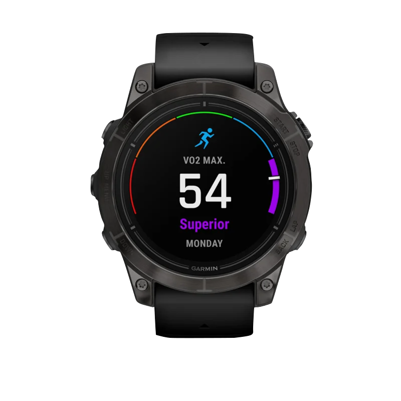 Garmin Epix Pro (Gen 2), 47 mm Sapphire Edition Carbon Gray DLC Titanium with Black Band (010-02803-10) by Garmin