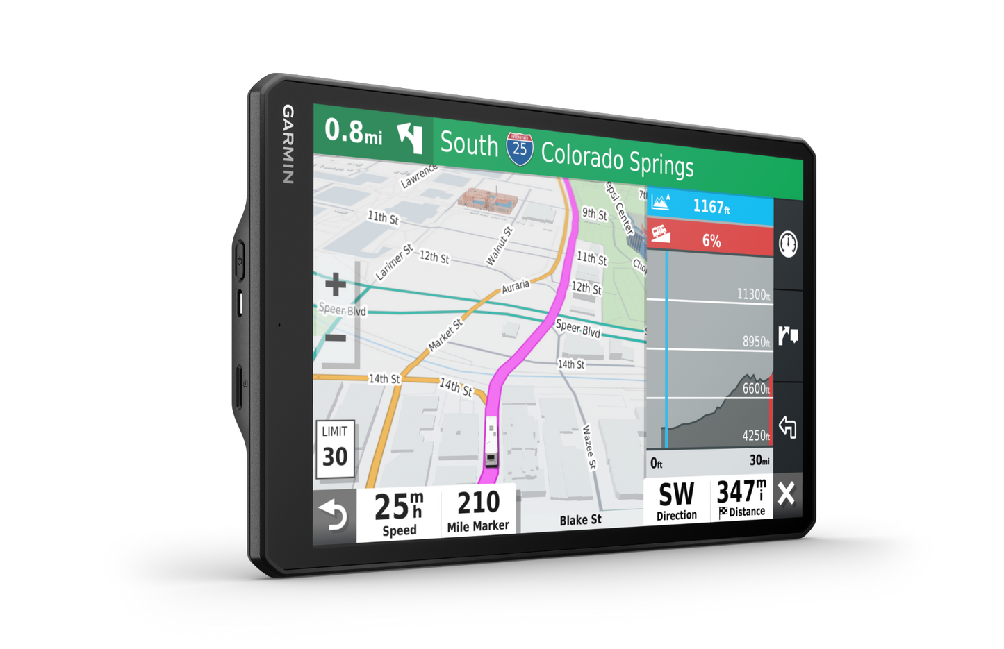 Garmin RV 1090 10-inch GPS navigation system, black, certified refurbished