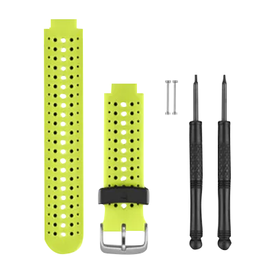 Garmin Force Yellow Silicone Watch Bands – 2 straps with buckle and installation tools