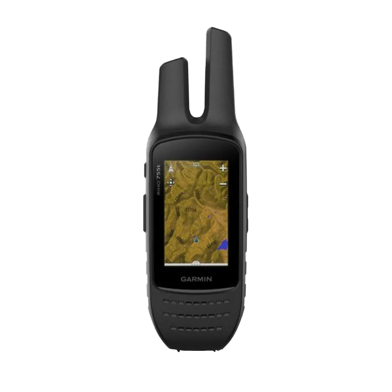 Garmin Rino 755t two-way radio GPS navigator with touchscreen, black refurbished