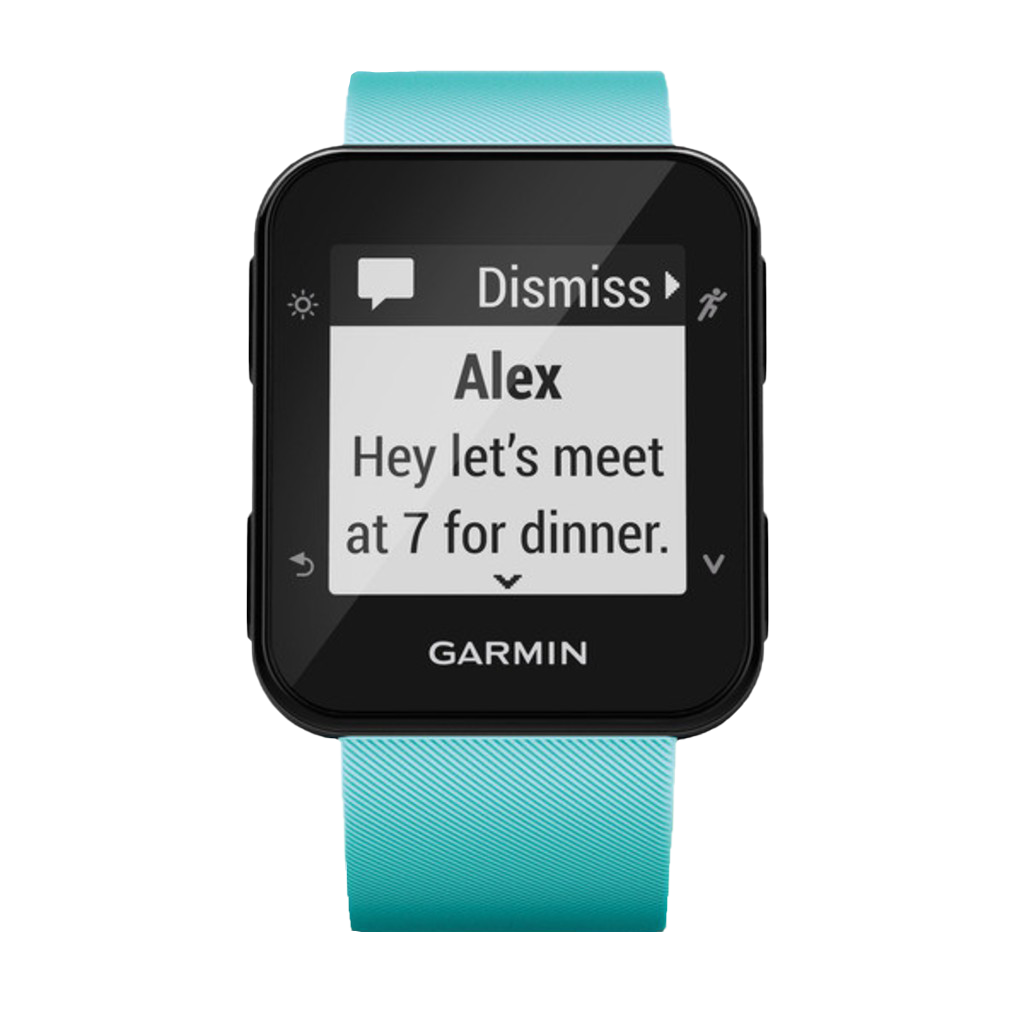Garmin Forerunner 35 Frost Blue GPS smartwatch for runners, certified refurbished