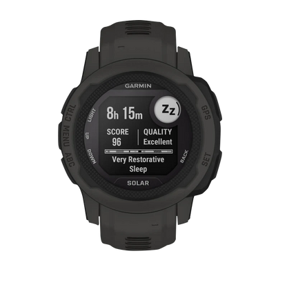 Garmin Instinct 2S Solar, Graphite (Garmin Certified Refurbished) by Garmin