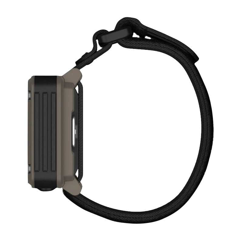 Garmin Foretrex 901 Ballistic Edition wrist-mounted GPS navigator with olive case and black strap