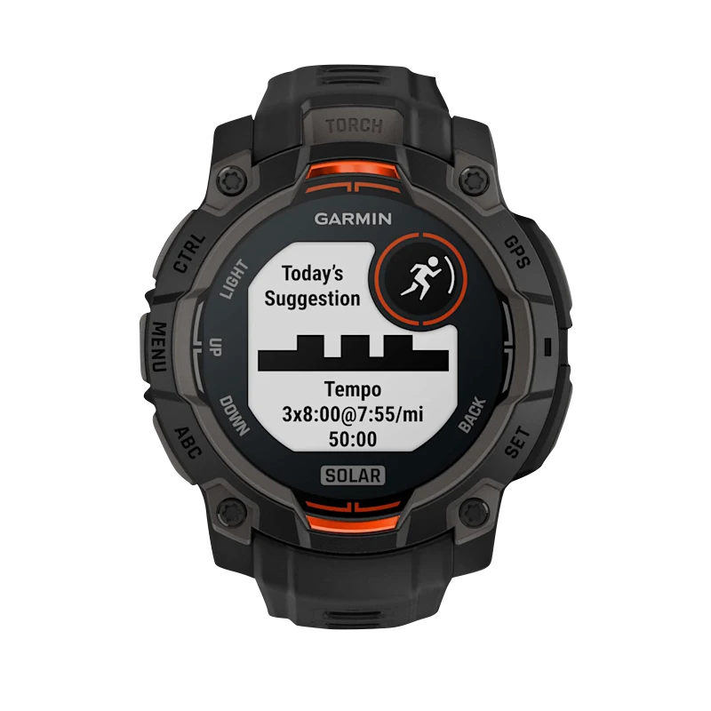 Garmin Instinct 3 Solar, (45mm) Black with Black Band (010-02934-00) by Garmin