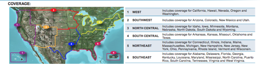 Garmin TOPO U.S. 24K Southwest microSD Card with colorful US coverage map