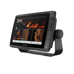 Garmin ECHOMAP Ultra 106sv marine chartplotter with black housing and vivid sonar display
