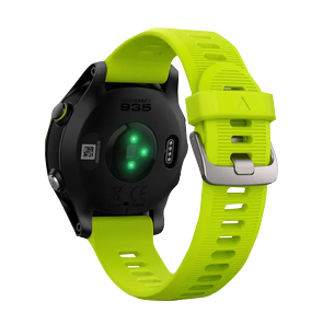 Garmin Forerunner 935 GPS smartwatch, neon lime strap, certified refurbished