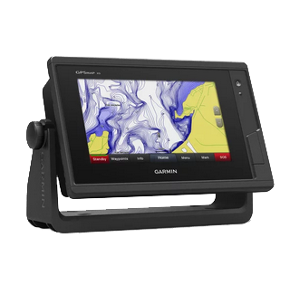 Garmin GPSMAP 722xs marine chartplotter with touchscreen display, black frame