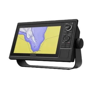 Garmin GPSMAP 1042xsv marine chartplotter with black bezel and map display