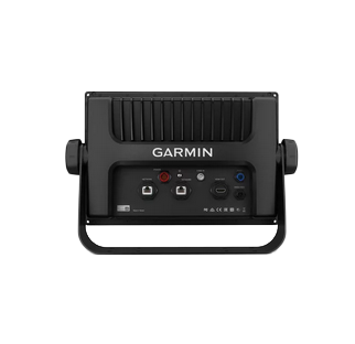 GPSMAP 1222 Touch marine chartplotter by Garmin, black device with back-panel ports and Garmin logo