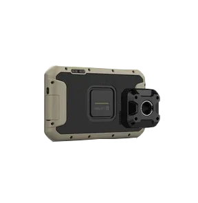 Garmin Overlander rugged trail GPS device with tan protective frame and black center