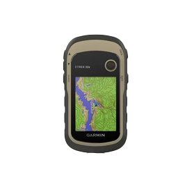 Garmin eTrex 32x handheld GPS with maps; rugged beige and black body